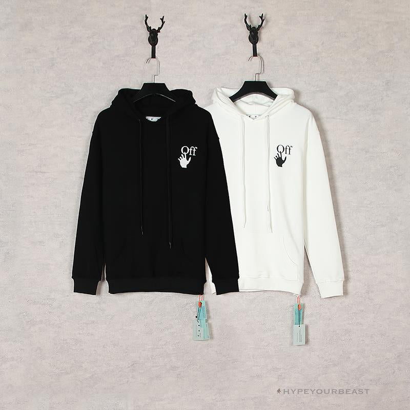 Off White Hoodie Skull Black