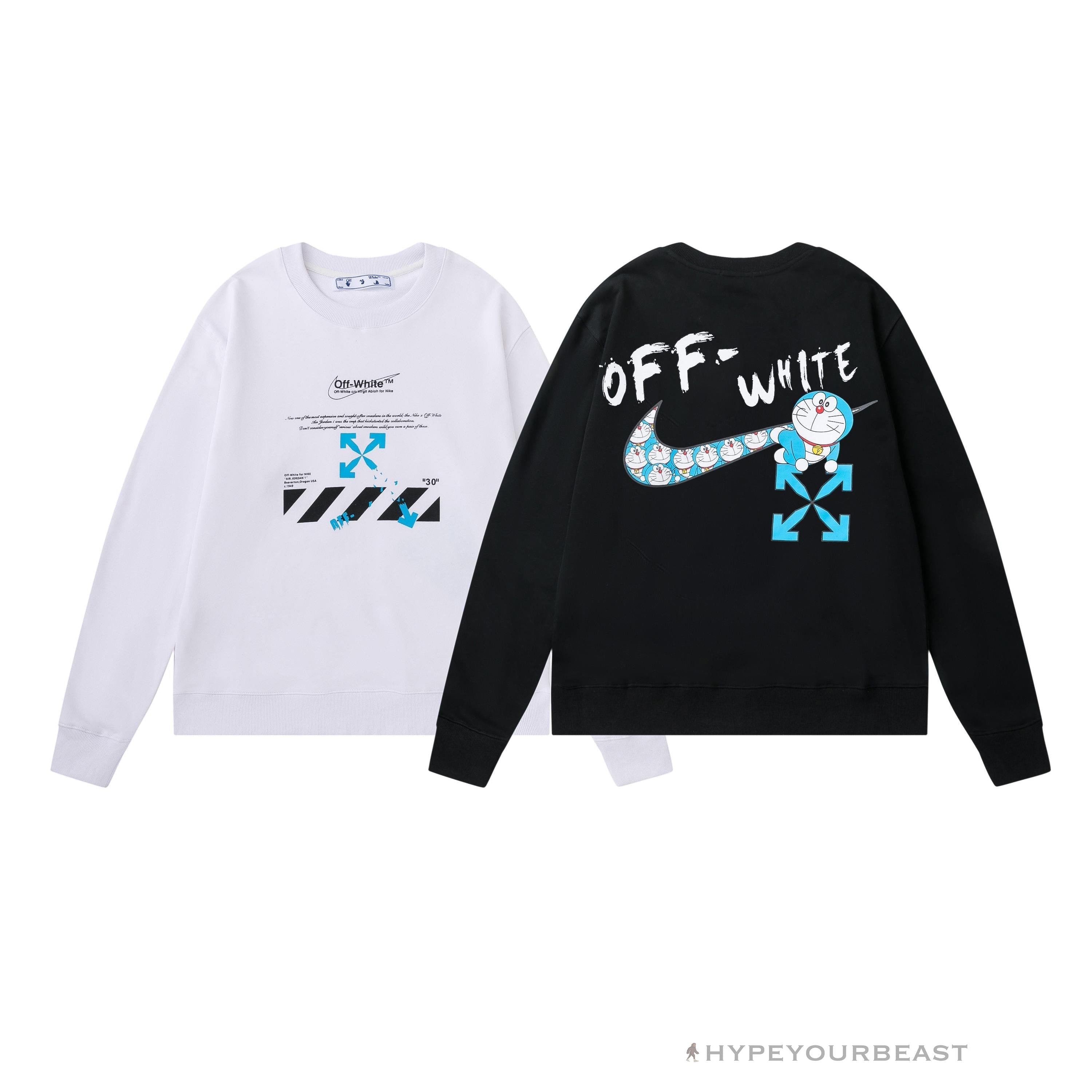 Off-White X Nike Shirt Doraemon White