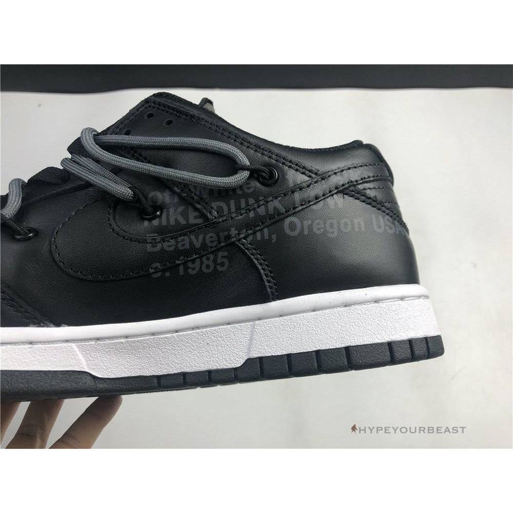 Off White X Nike Dunk Low Black