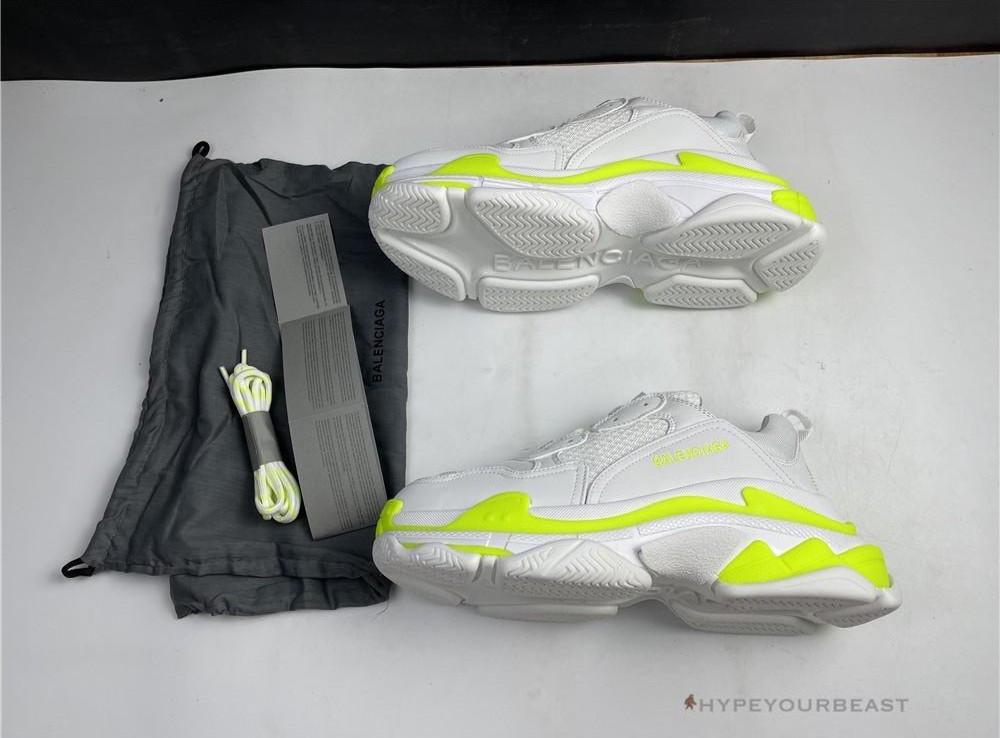 BCG Triple S White Neon Yellow
