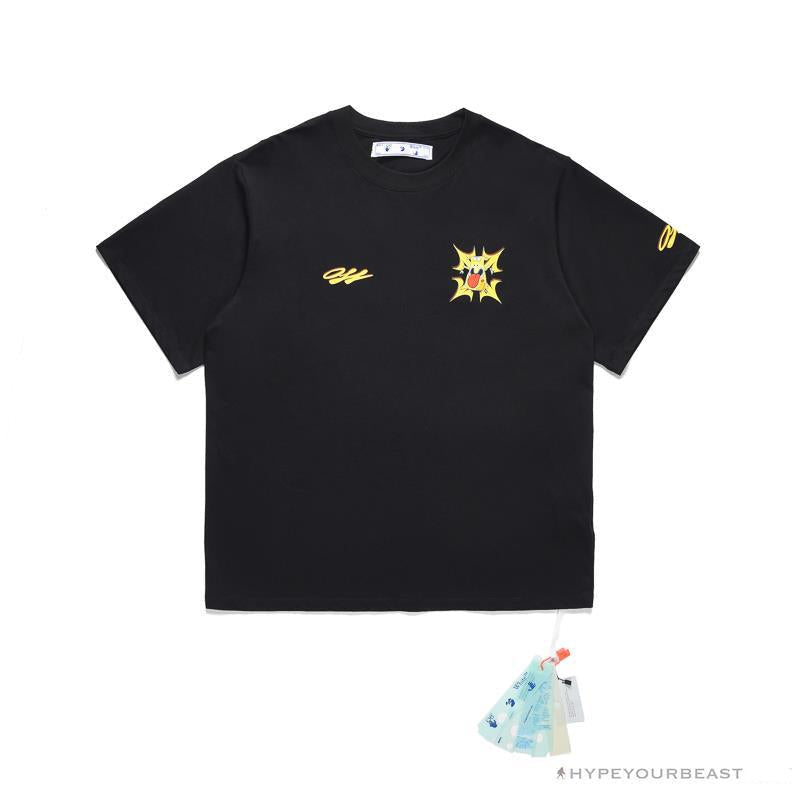 OFF-WHITE Dimensional Arrow Angry Calf Tee Shirt 'BLACK'