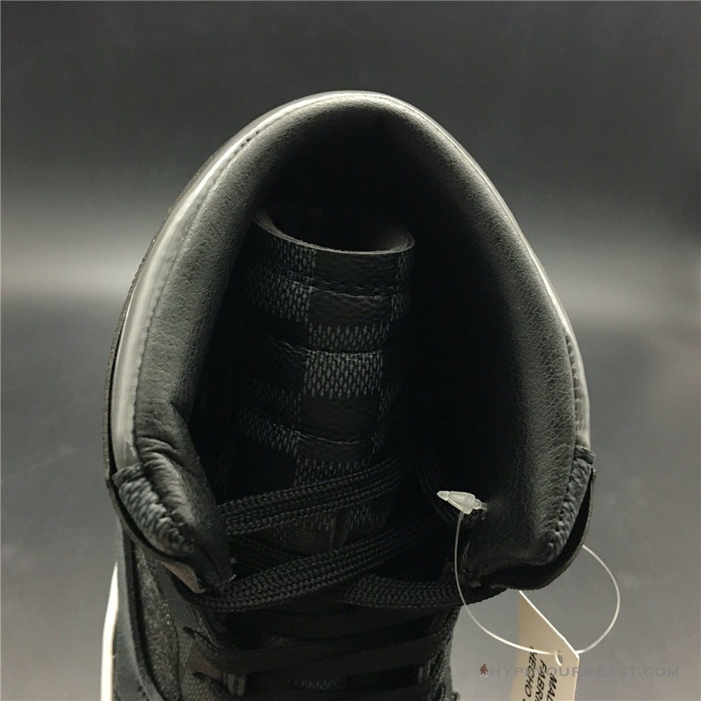 Off White X Jordan 1 X LV Black