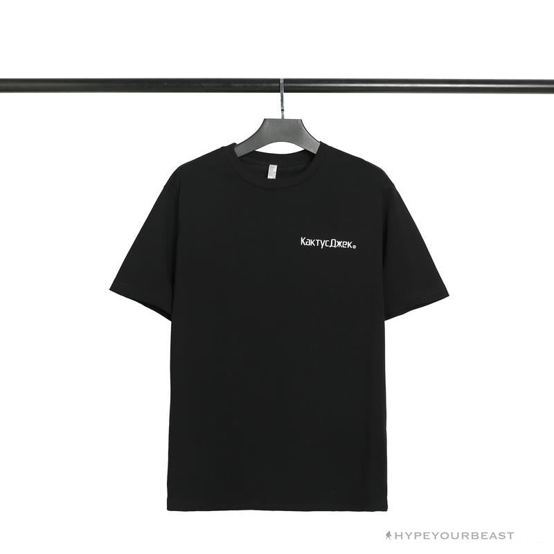 OFF-WHITE Travis Scott Cactus Jack Kakty Comek Tee Shirt 'BLACK'