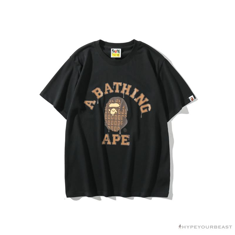 BAPE Valentine's Day Chocolate Ape Head Tee Shirt 'BLACK'