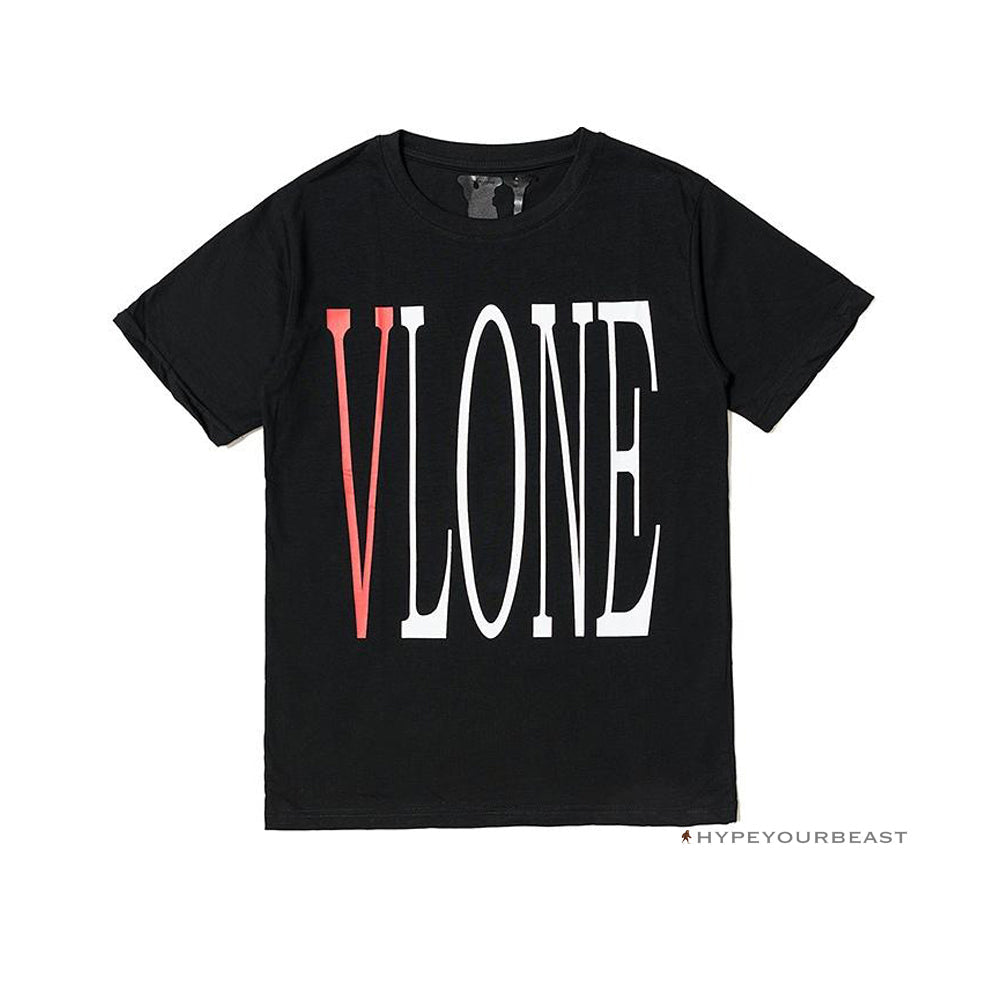Vlone Black and Red Tee Shirt
