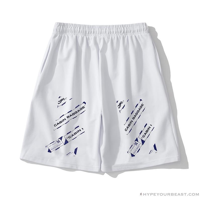 OFF-WHITE Cabin Baggage Shorts 'WHITE'