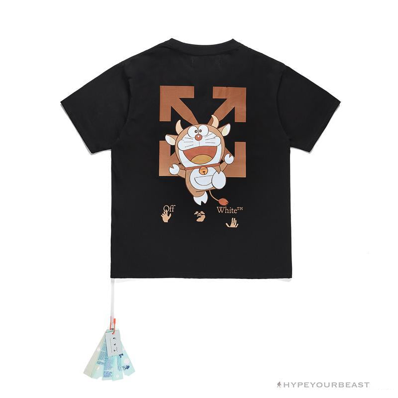 OFF-WHITE Year of the Ox Doraemon Arrow Tee Shirt 'BLACK'