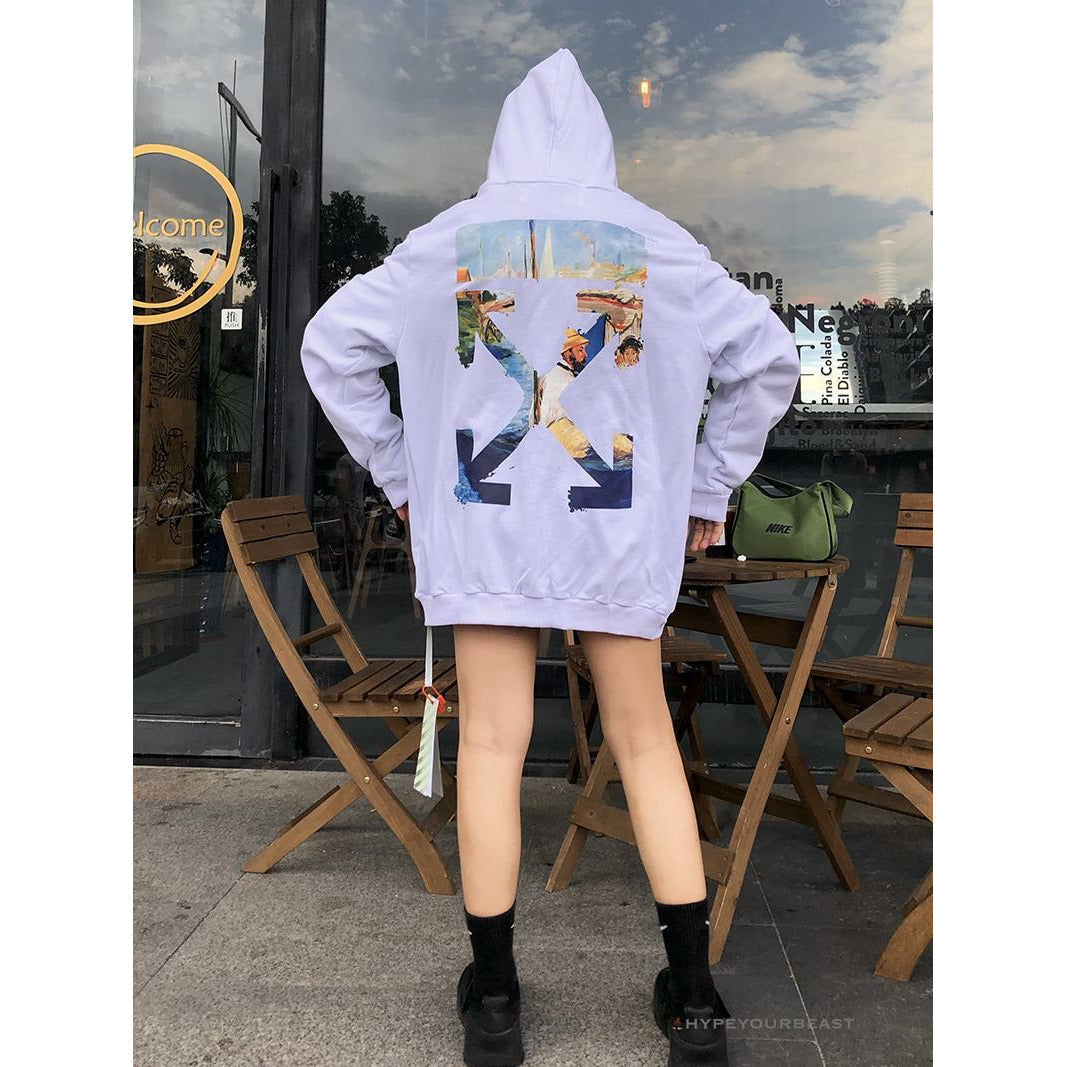 Off White Hoodie White Sail
