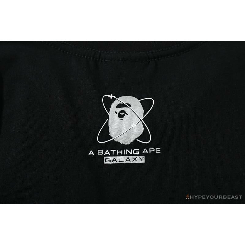 BAPE Universe Solar System Ape Man Head Tee Shirt 'BLACK'