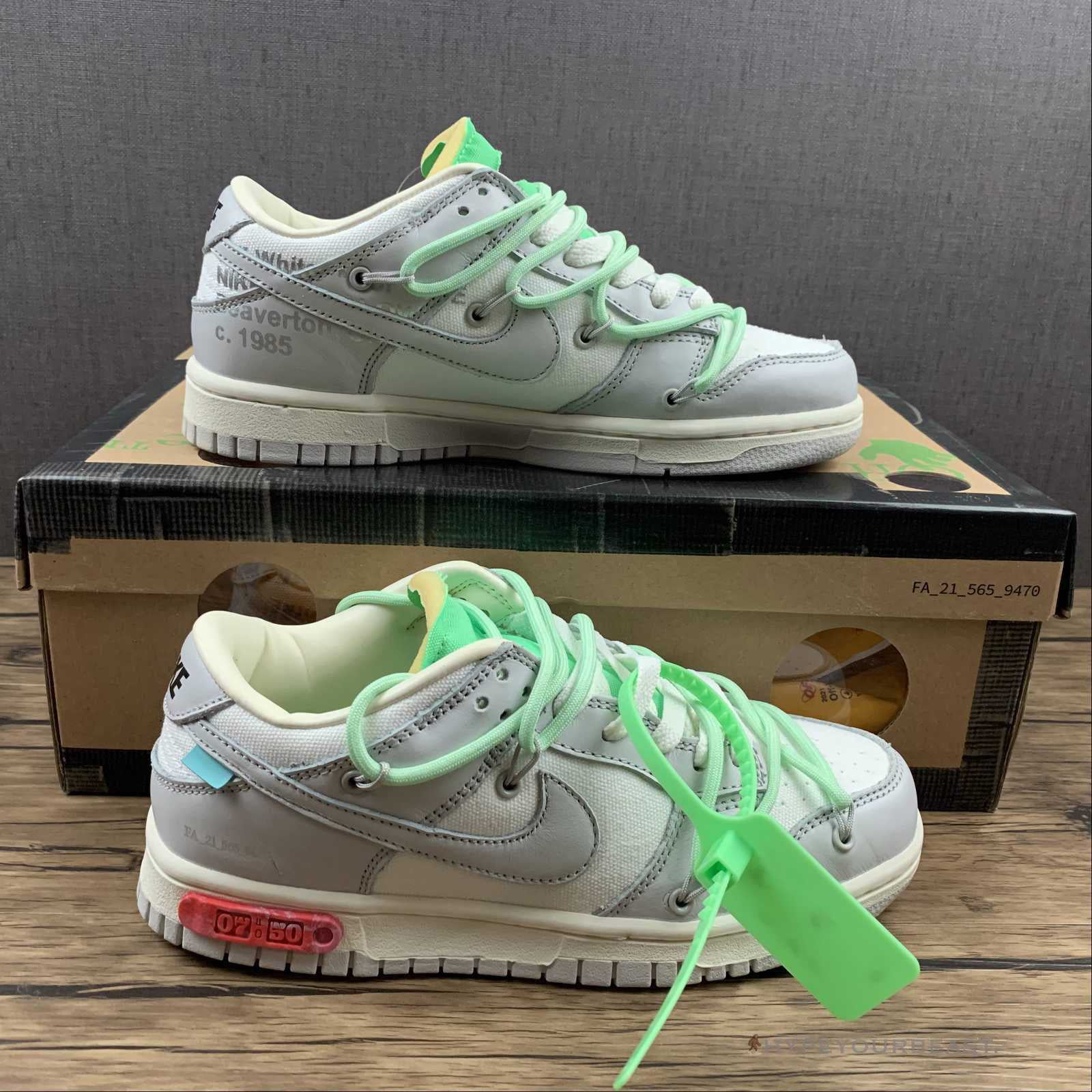 Off White X Nike Dunk Low 'Dear Summer - The 07/50'