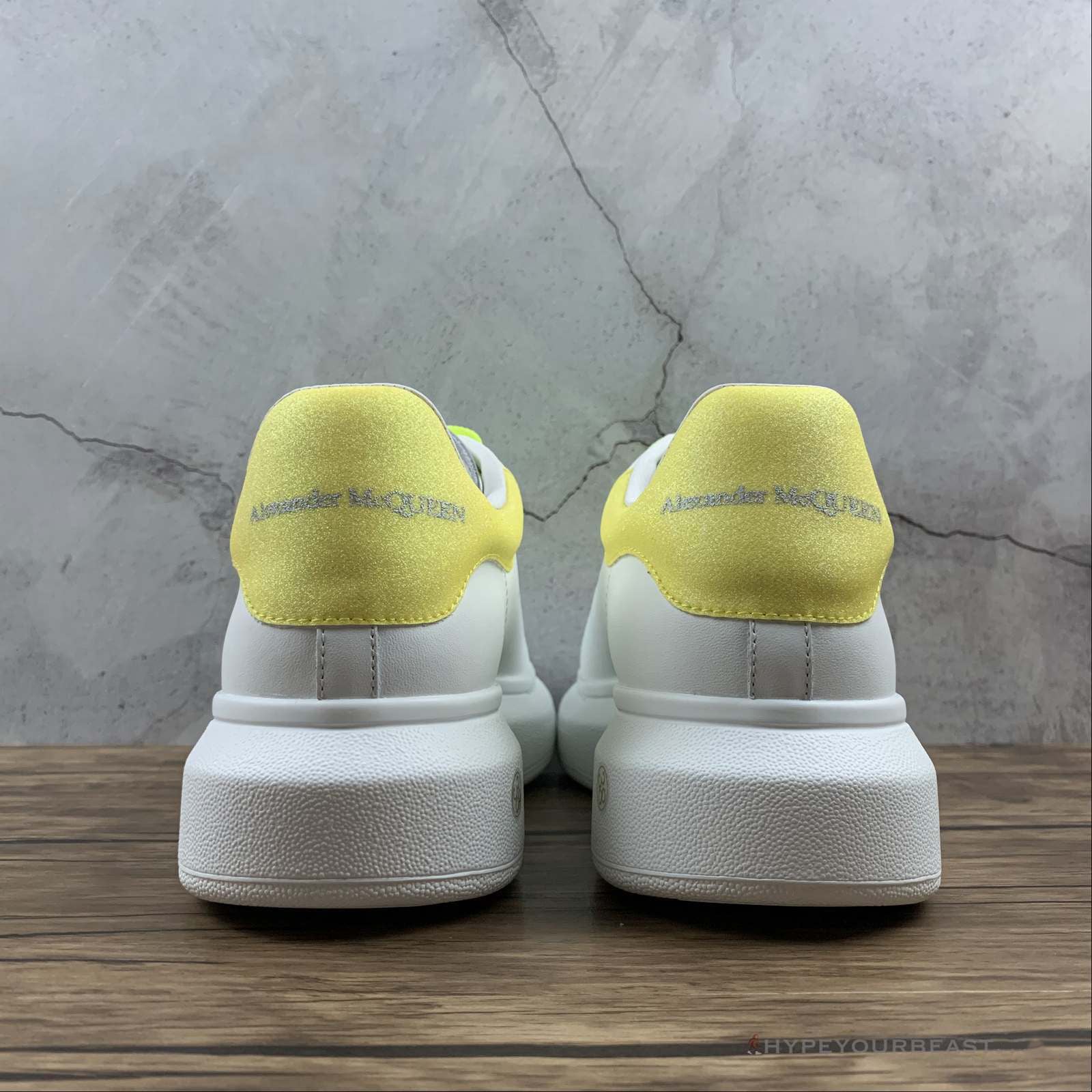 Alexander McQueen White / Highlighter Yellow