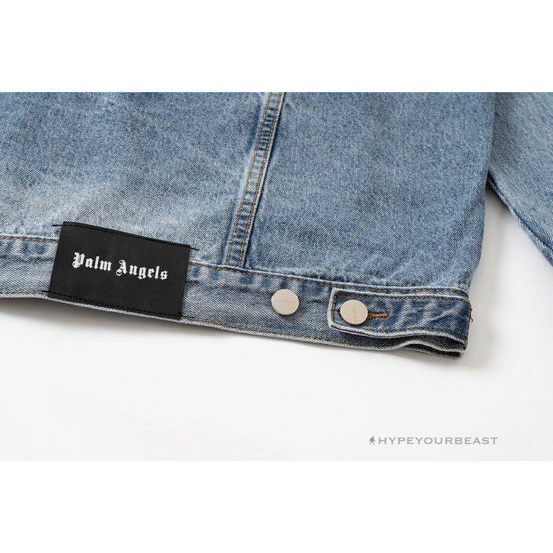 Palm Angels Jean Jacket Blue