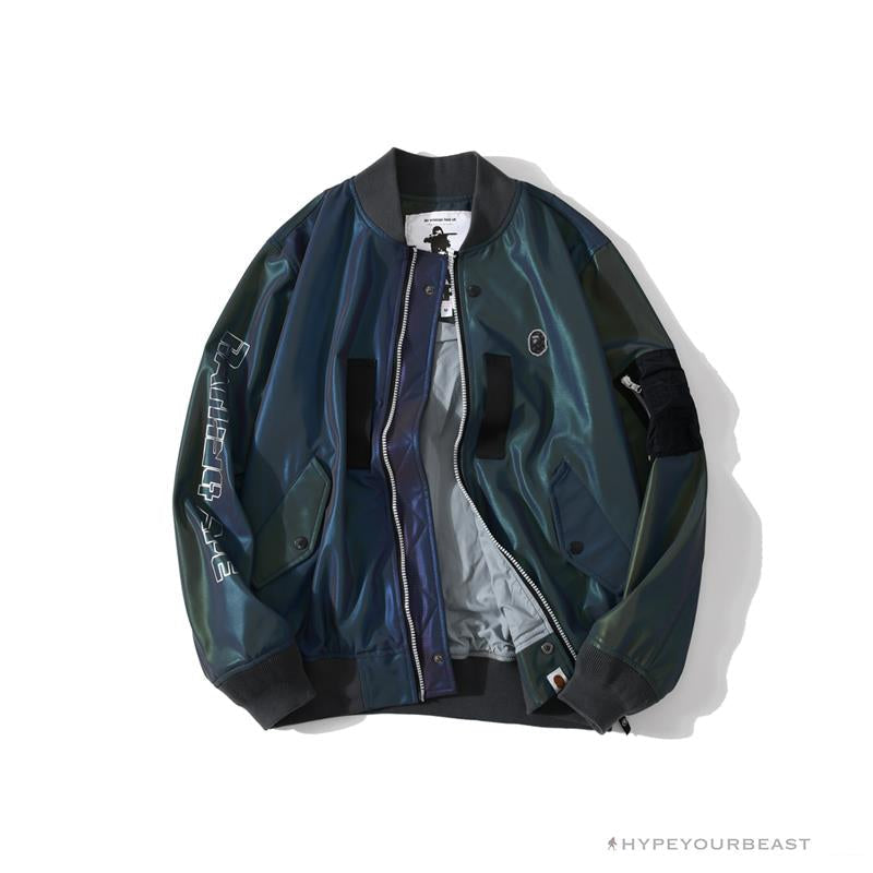 BAPE HUNTING Aurora Color Gradient Reflective Jacket