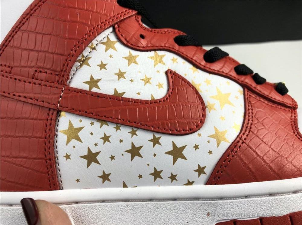 Nike Dunk High X Supreme Red