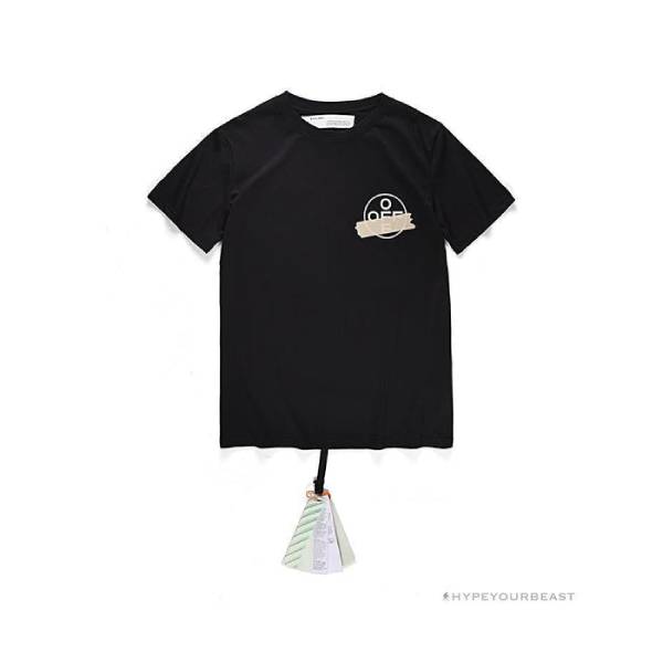 OFF-WHITE Explosive Strip Basic Arrow Tee Shirt 'BLACK'