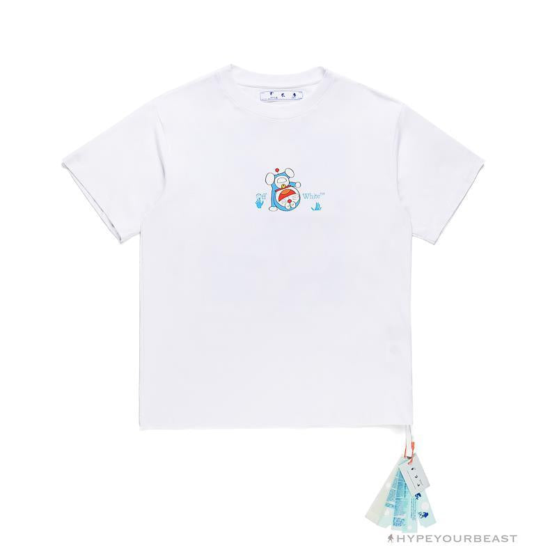 OFF-WHITE Spoof Doraemon Arrow Tee Shirt White