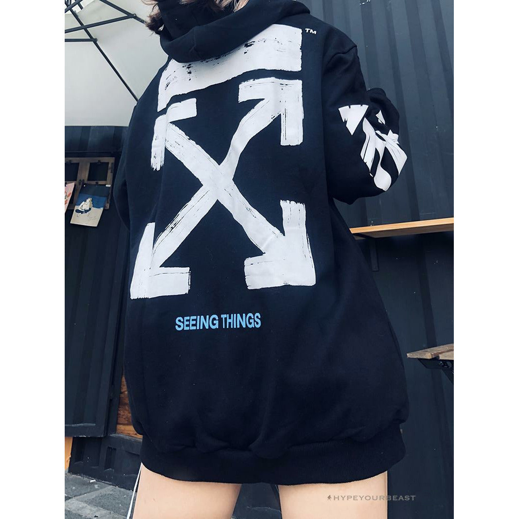 Off White Hoodie Black & White