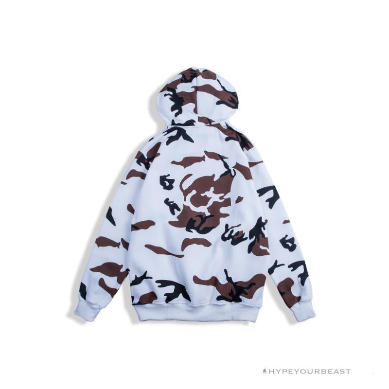 Supreme Camo Hoodie White Camouflage