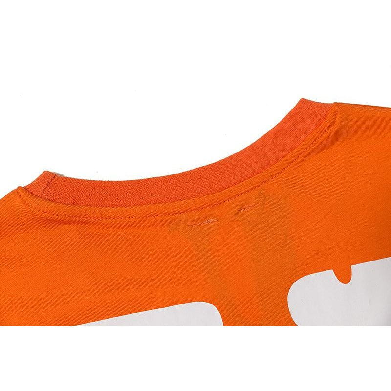 Vlone Orange Staple Tee Shirt