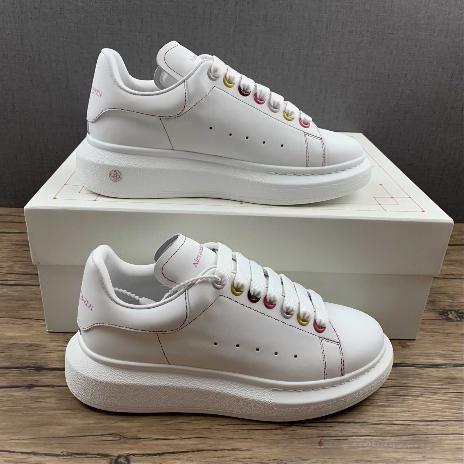 Alexander McQueen White / White / Pink