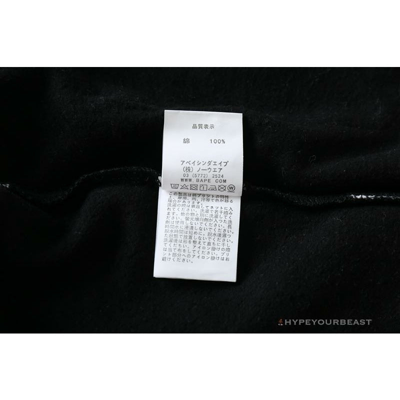 BAPE Badge LOGO Sticker Style Stitching Pants