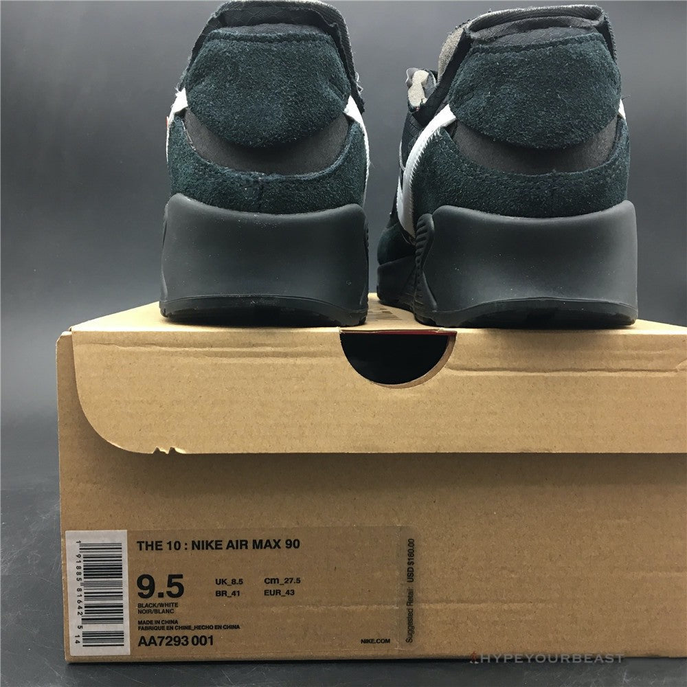 Off White X Nike Air Max 90 Black