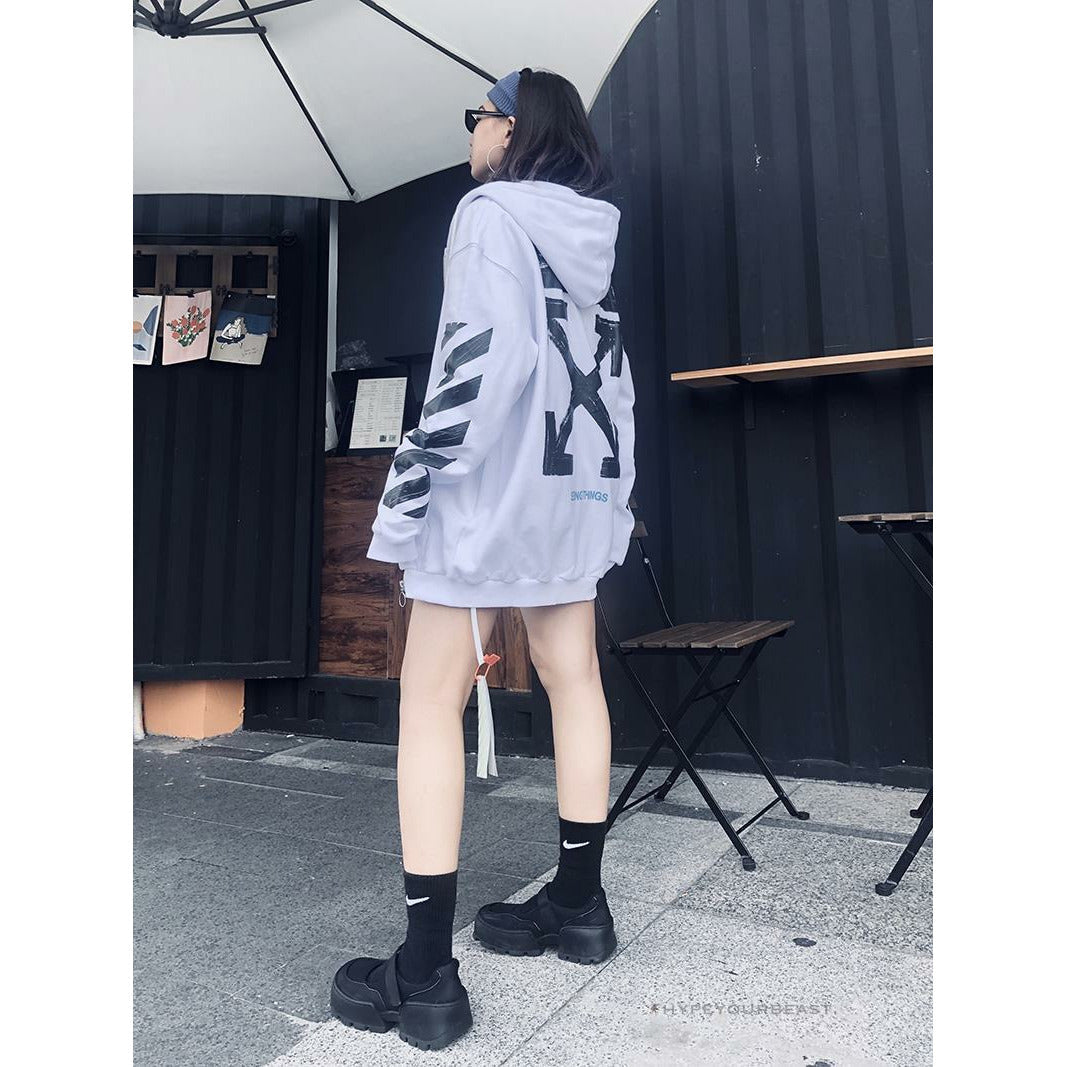 Off White Hoodie Seeing Things White