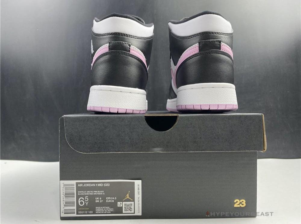 Jordan 1 Mid White Black Light Arctic Pink