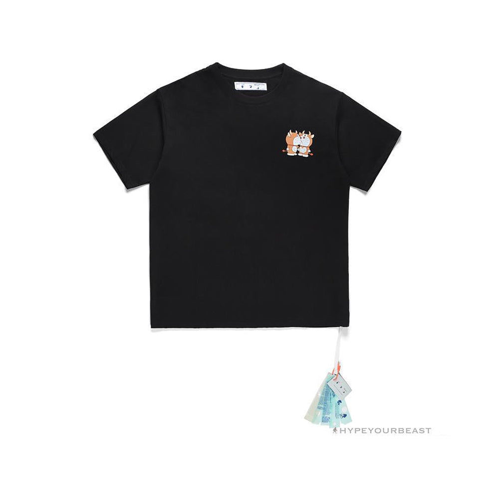 OFF-WHITE Year of the Ox Doraemon Arrow Tee Shirt 'BLACK'