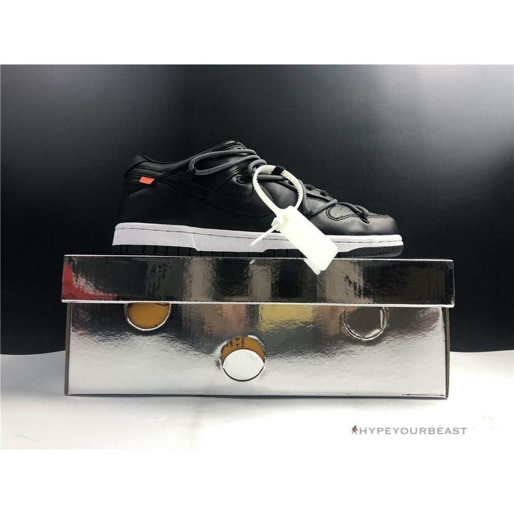 Off White X Nike Dunk Low Black