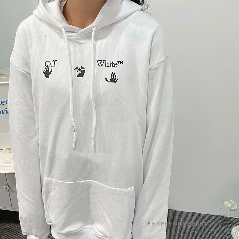 Off-White Green Hoodie - White