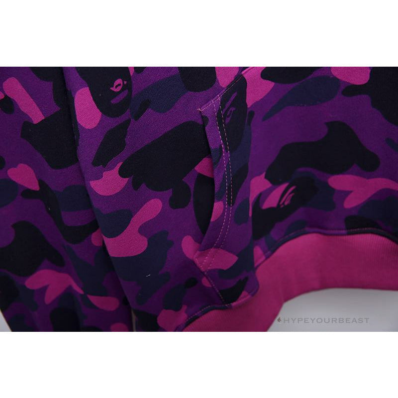 BAPE x Bathing Ape Head Camouflage Hoodie 'PURPLE'