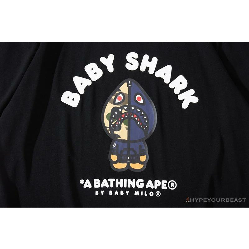BAPE Baby Shark Blue Shark Tee Shirt 'BLACK'