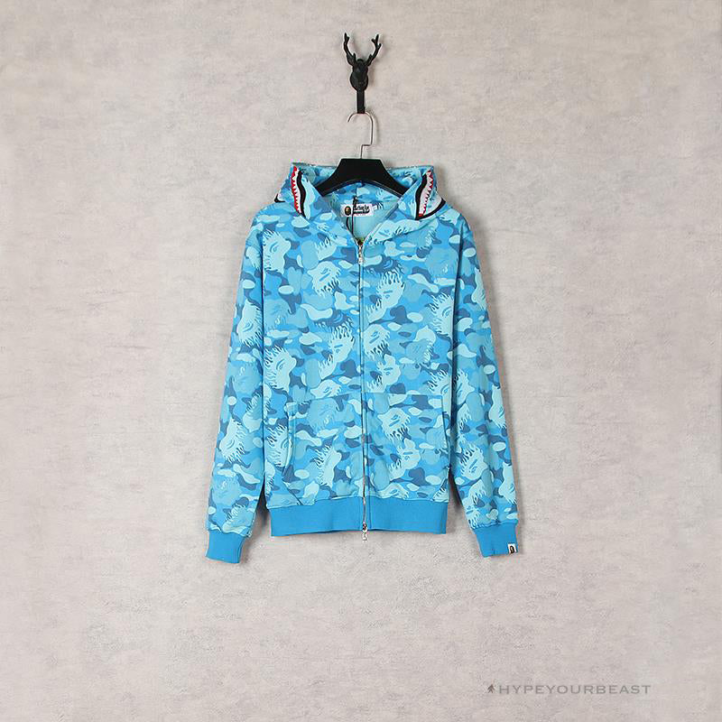 Bape Hoodie Sky Blue
