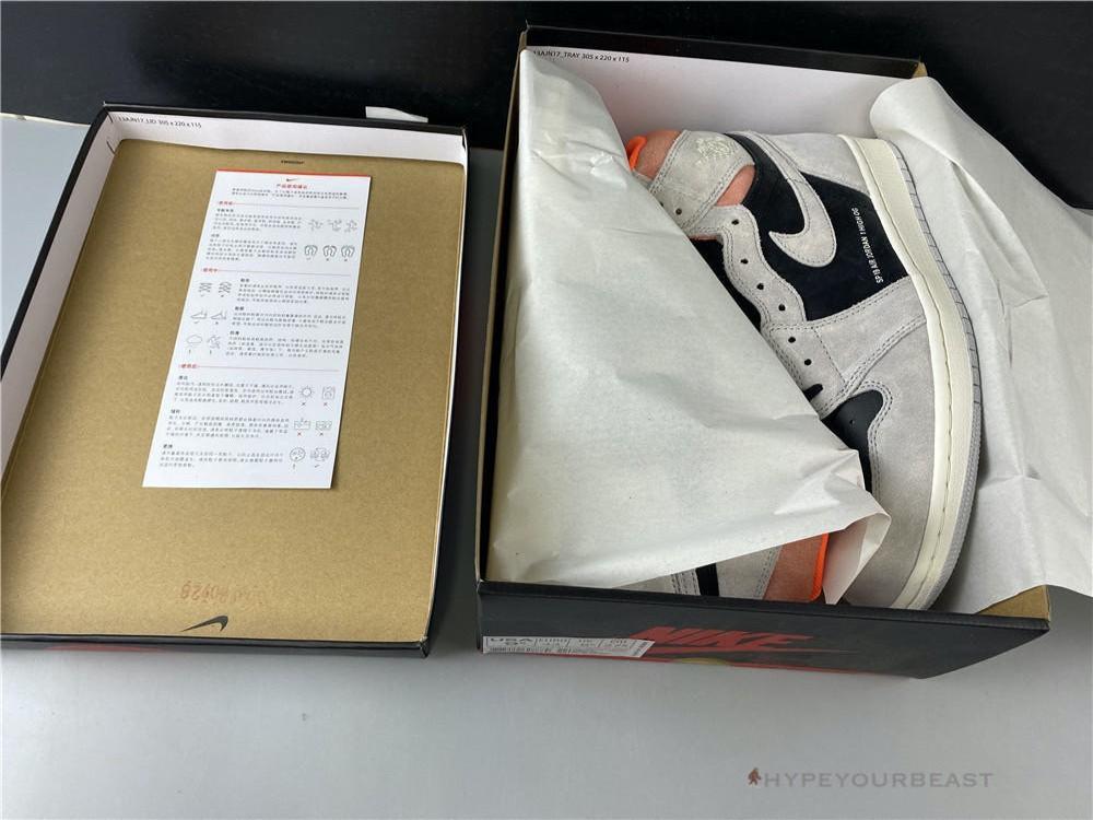 Air Jordan 1 Retro High OG Neutral Grey Hyper Crimson