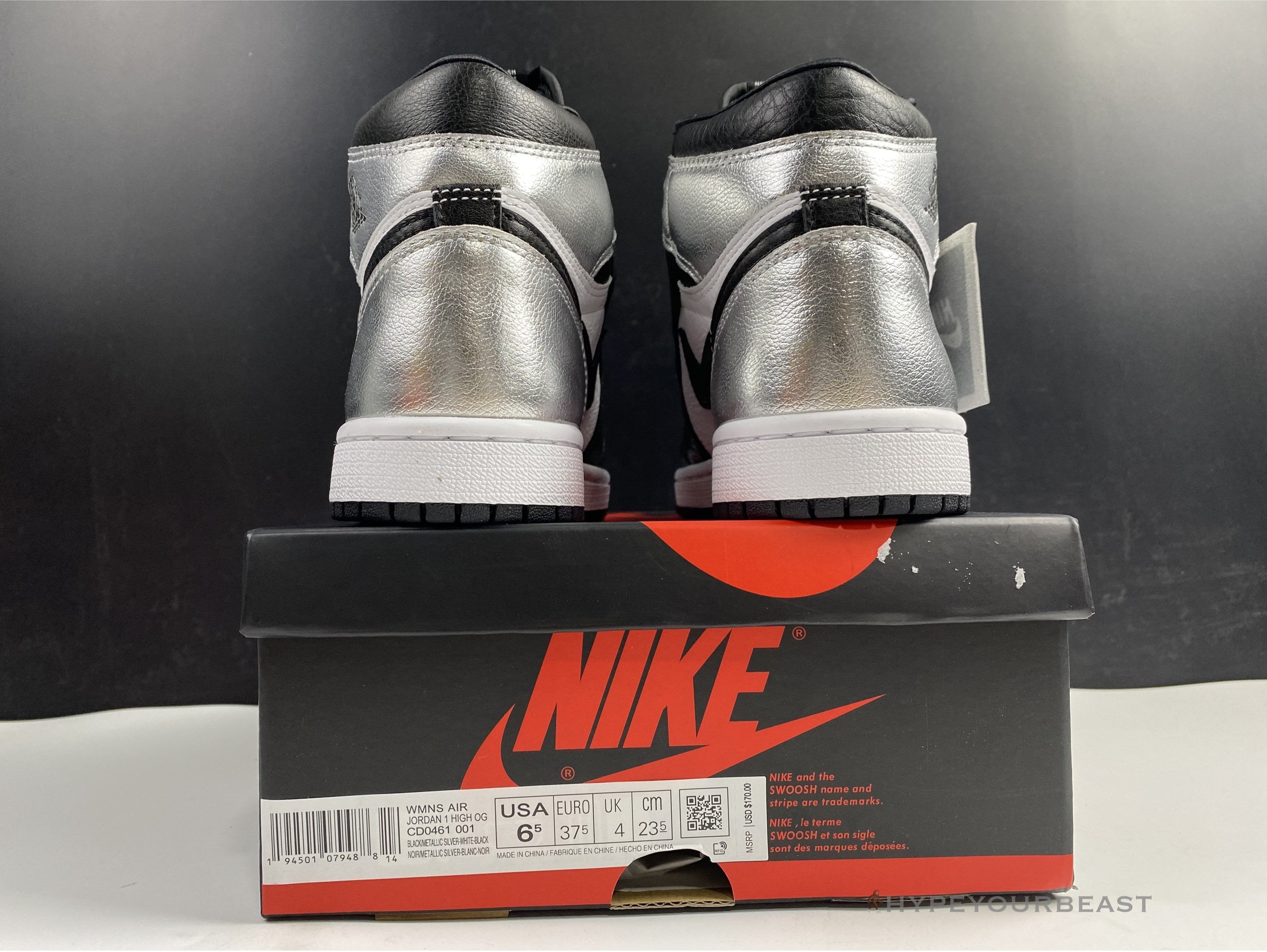 Air Jordan 1 Retro High Silver Toe