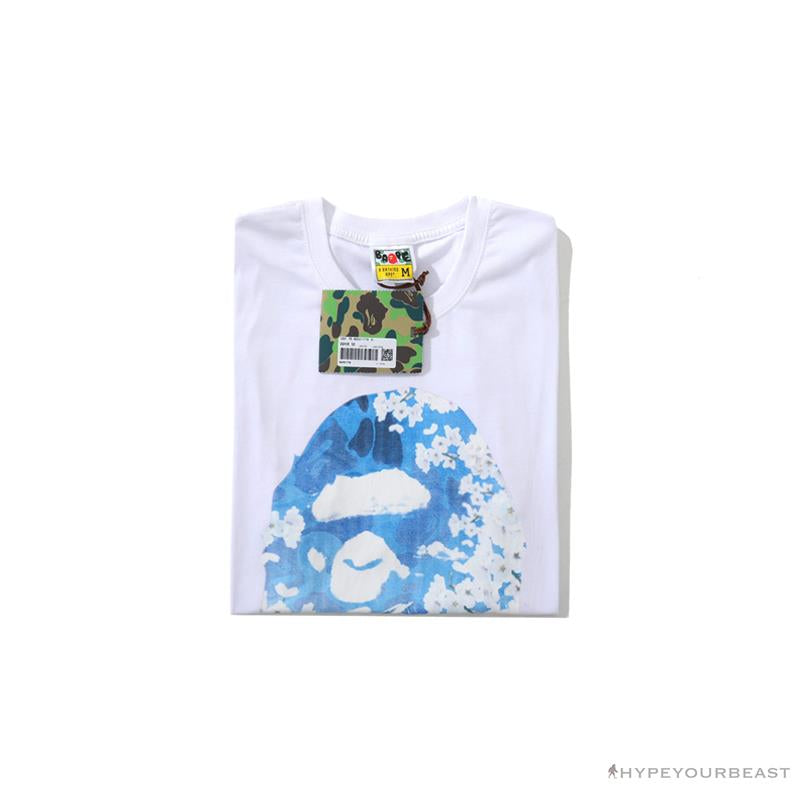 BAPE Japan Limited Edition Mt. Fuji Sakura Tee Shirt 'WHITE'
