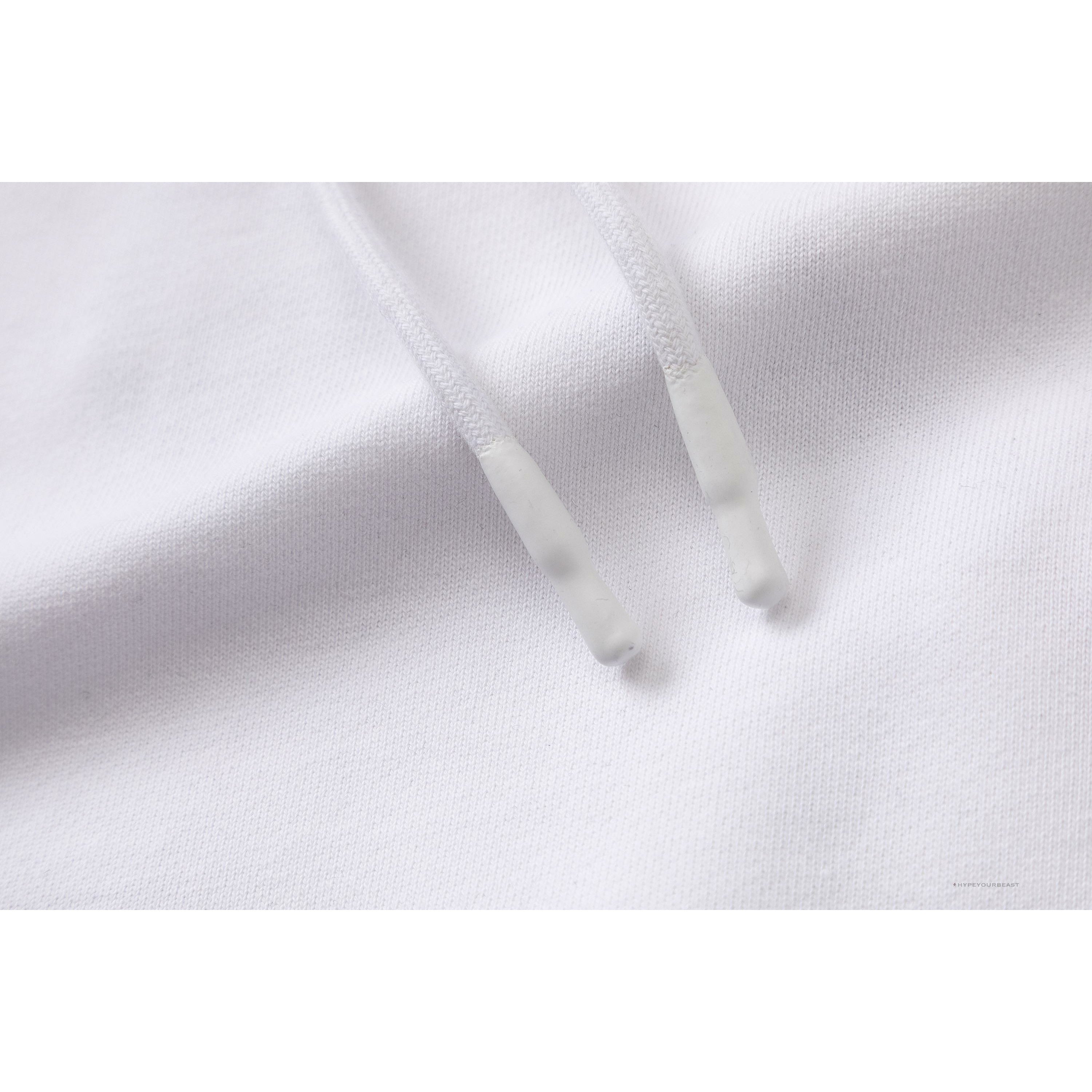 Off White Hoodie Embroidered White