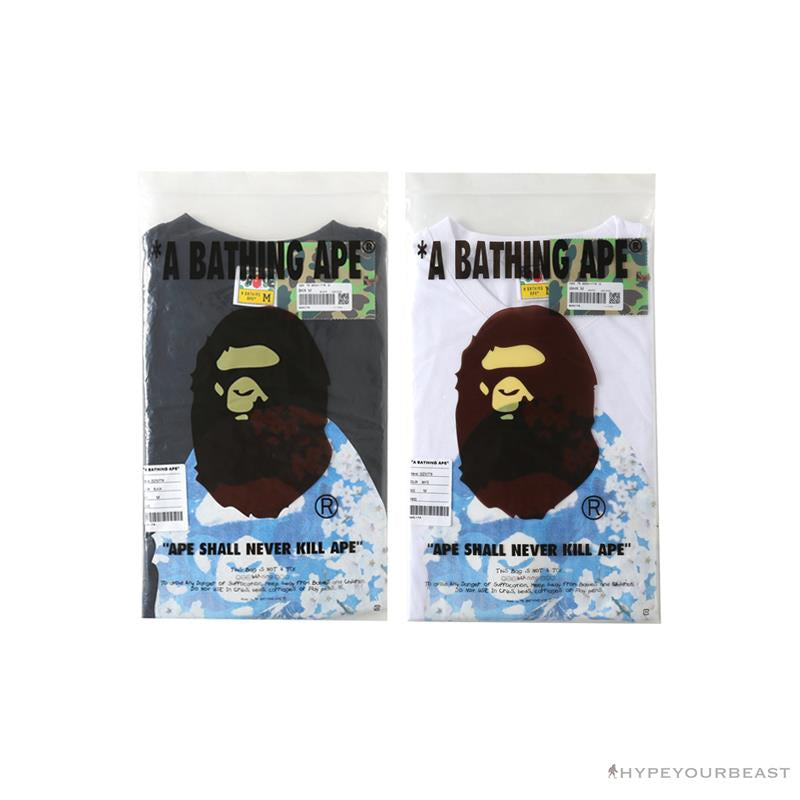 BAPE Japan Limited Edition Mt. Fuji Sakura Tee Shirt 'WHITE'