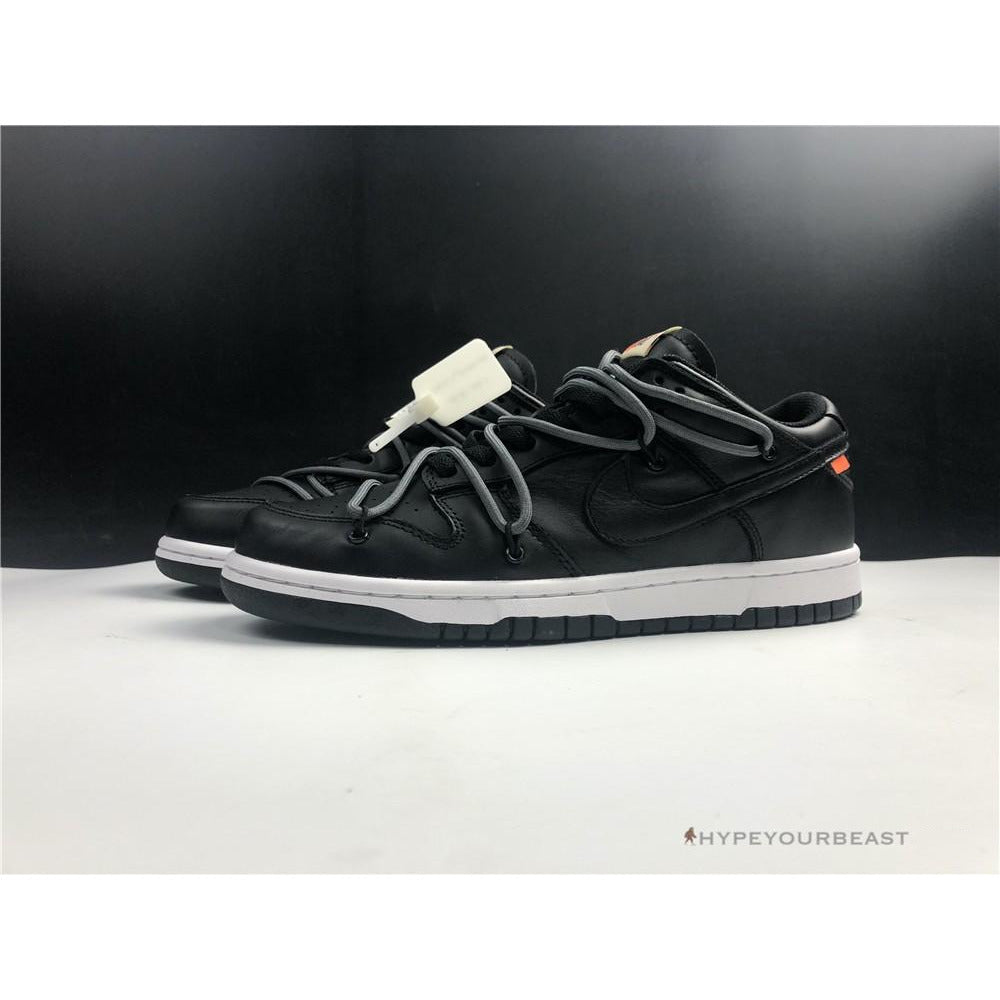 Off White X Nike Dunk Low Black