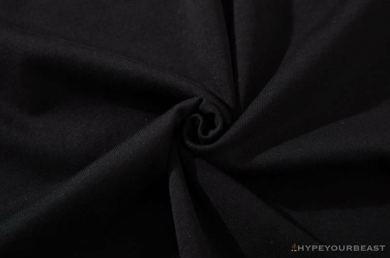 BAPE Ape Man Head 28th Anniversary Camouflage Color Block Tee 'BLACK'