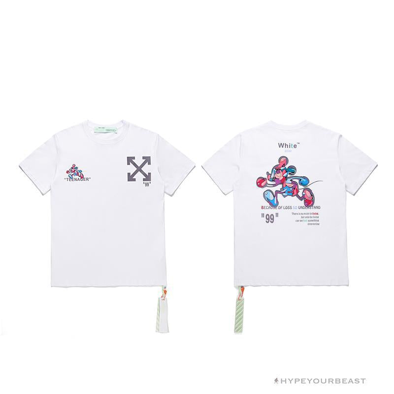 OFF-WHITE Joint Running Mickey Mouse Arrow Tee Shirt 'WHITE'