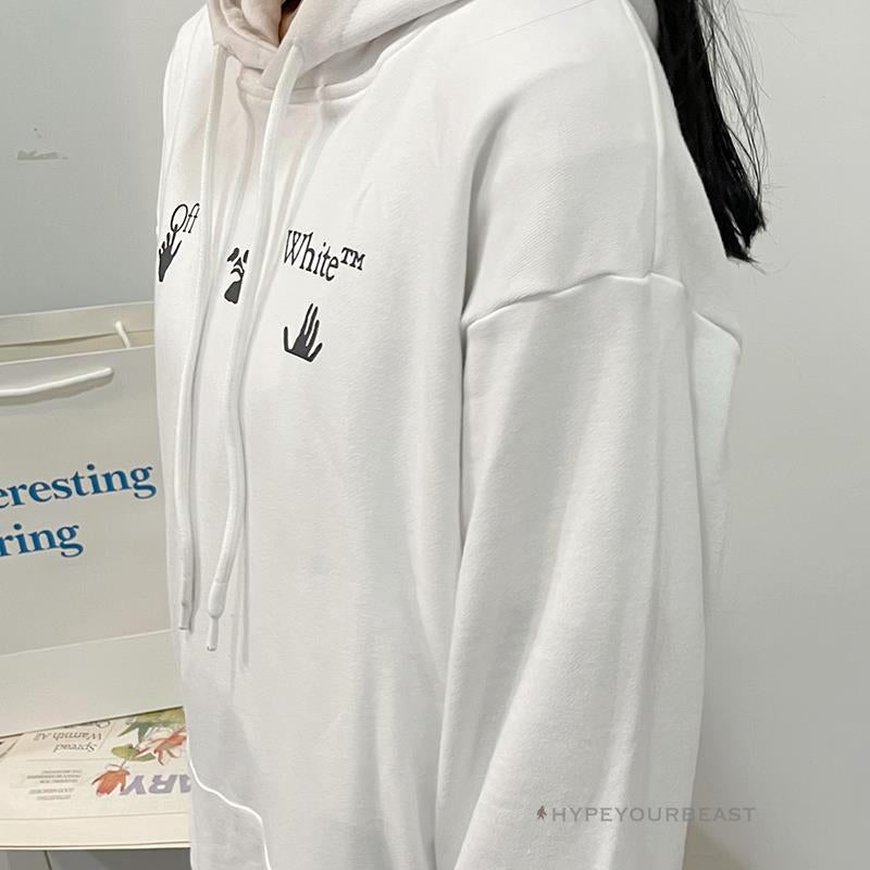 Off-White Green Hoodie - White