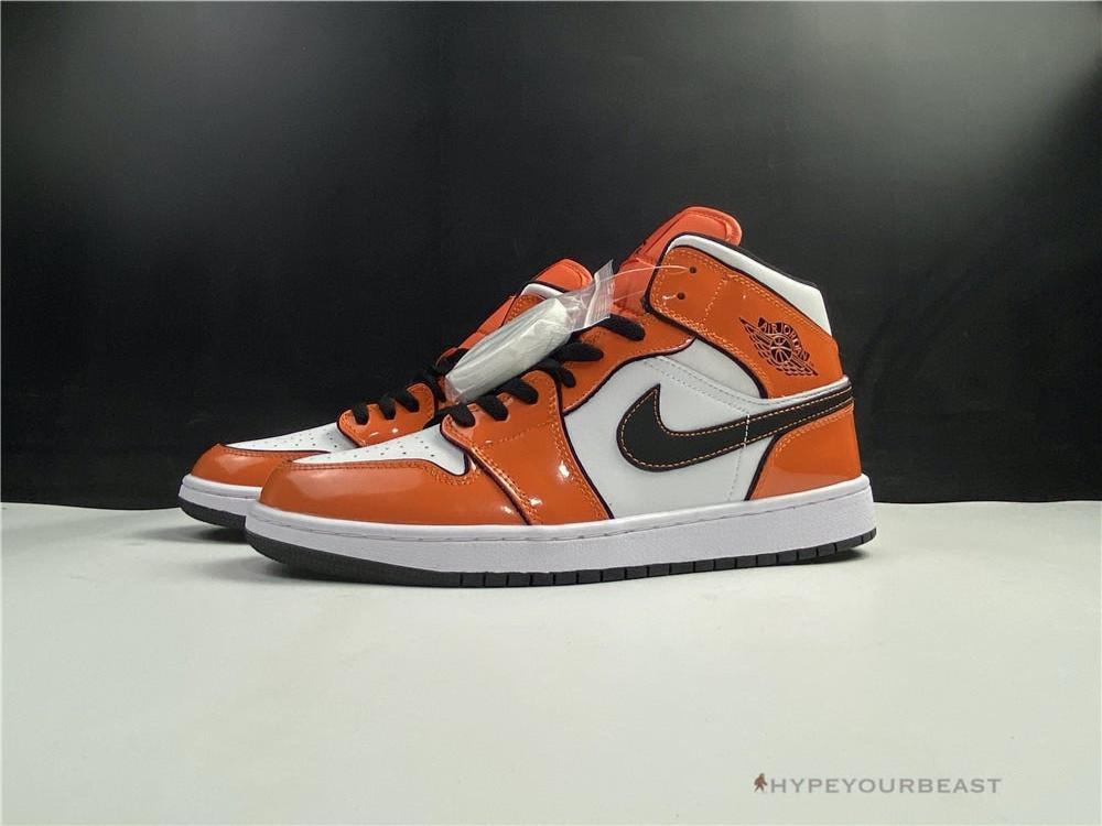 Air Jordan 1 Mid Turf Orange Patent