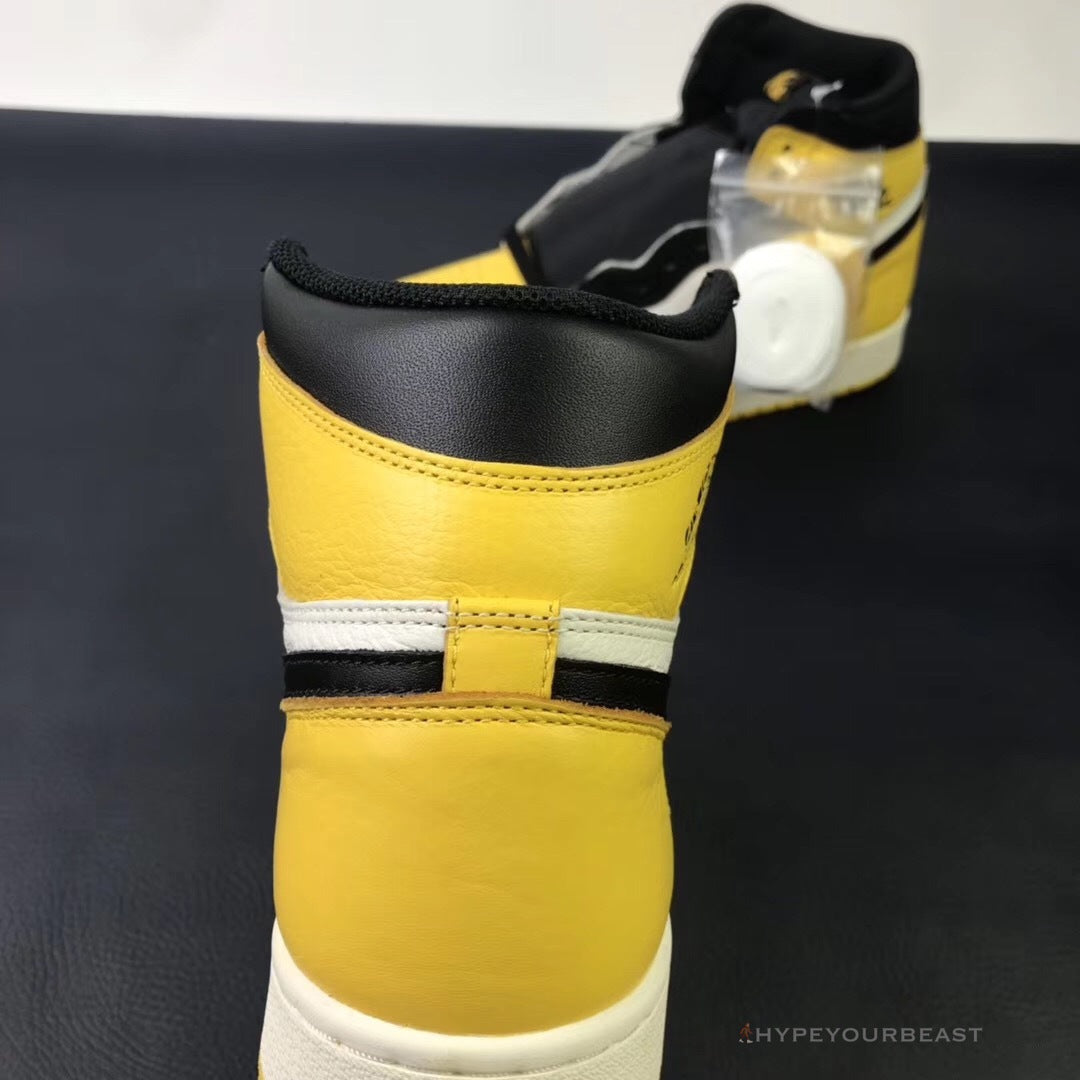 Air Jordan 1 High Yellow Toe Black White