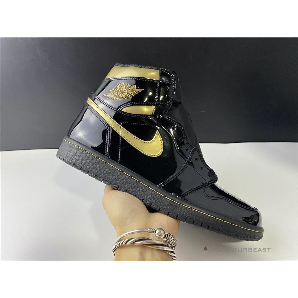 Air Jordan 1 High 'Black Metallic Gold'