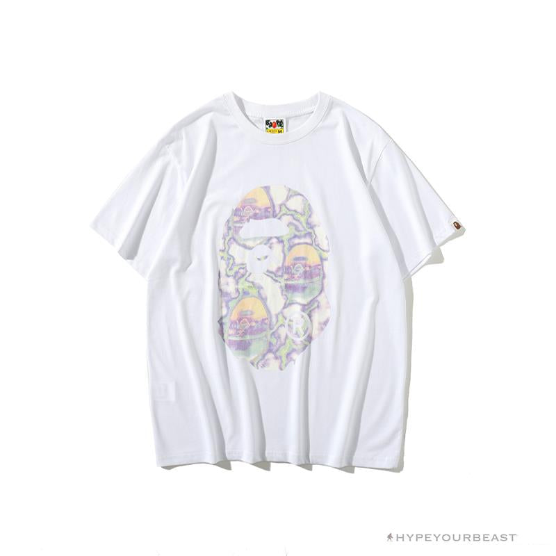 BAPE Great Ape Head Symphony Lightning Tee Shirt 'WHITE'