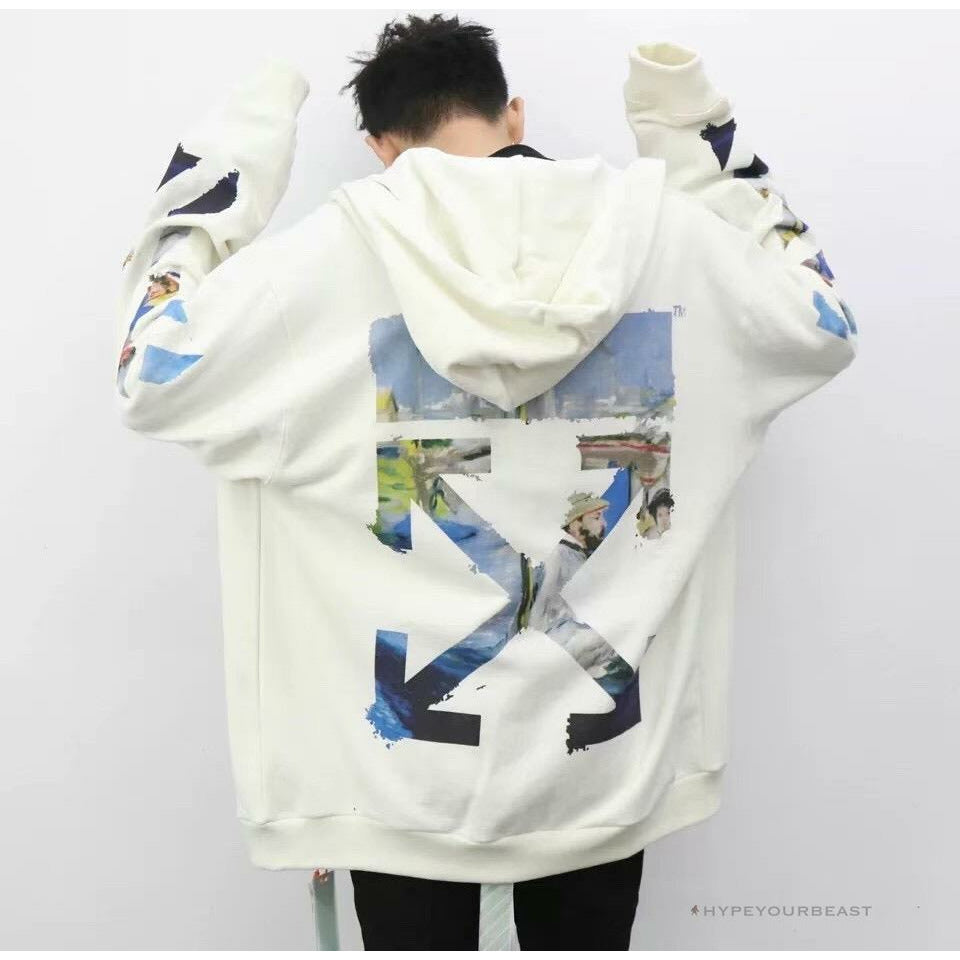 Off White Hoodie Vincent Van Gogh White