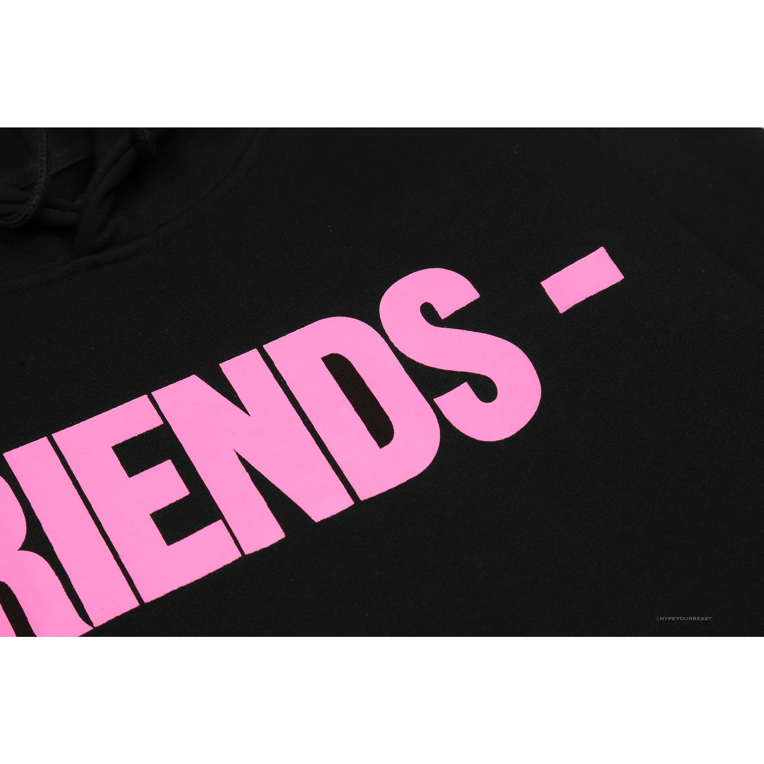 Vlone Hoodie Black Pink