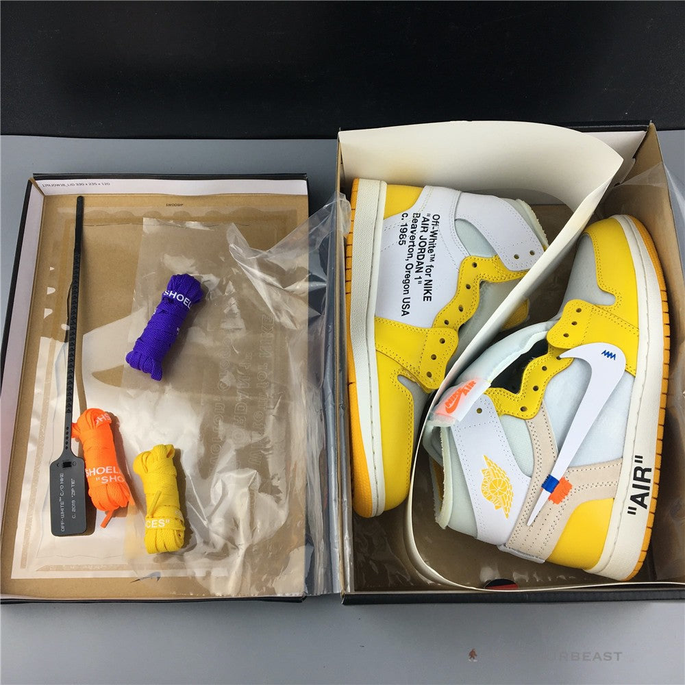 Off-White X Air Jordan 1 High Canary Yellow
